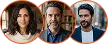 Avatars van tevreden KapitaalBasis 2.0 gebruikers